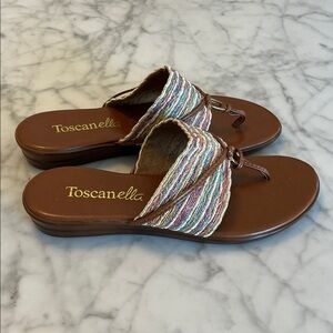 Toscanella Italy Women's Multicolor Sandals Size 6